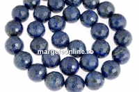 Margele lapis lazuli natural, rotund microfatetat, 11.5mm