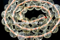 Margele citrin light natural, rotund, 9.5mm