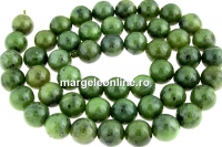 Margele jad canadian natural, rotund,10.5mm