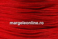 Snur matase cu guta, pentru bratari, rosu, 0.8mm - x5m