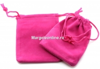 Saculet catifea, roz intens, 7x5cm - x5