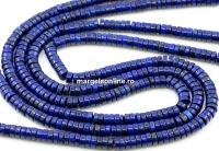 Margele Lapis lazuli, disc heishi, 4.8mm