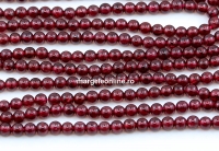 Margele Granat, rotund, 3.5mm