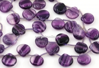 Margele Ametist, briolete, 10mm