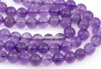Margele Ametist, rotund, 8mm