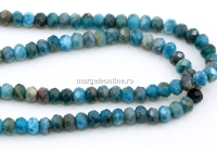 Margele Apatit, rondele fatetate, 4.5mm