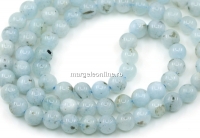 Margele Acvamarin, rotund, 5.5mm