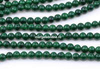 Margele Jad sintetic, rotund, verde, 4.5mm