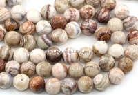 Margele Agate crazy lace, rotund, 8mm