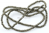 Margele Pirita naturala, rotund, 2.2mm
