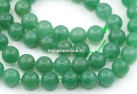 Margele Aventurin verde, rotund, 10.5mm