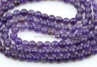 Margele Ametist, rotund, 5.5mm