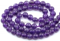 Margele Ametist, rotund, 6mm