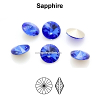 Preciosa rivoli, sapphire, 12mm - x2