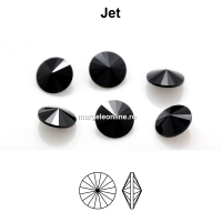 Preciosa rivoli, jet, 12mm - x2