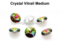 Preciosa rivoli, vitrail medium, 14mm - x1