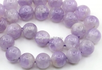 Lavender Amethyst Beads, Round, 10.5mm