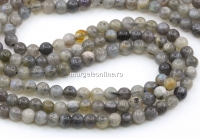 Margele Labradorit intens, rotund, 4.5mm