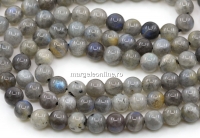 Margele Labradorit intens, rotund, 6mm