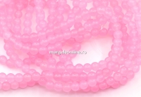Margele jad roz, rotund, 4.5mm