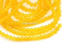 Margele jad galben, rotund, 4.5mm