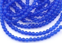 Margele jad albastru, rotund, 4.5mm