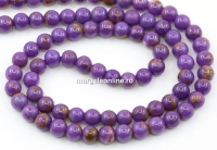 Margele Turcoaz de sinteza, rotund, 4.5mm