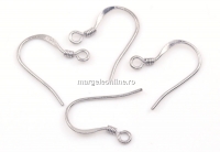 Tortite cercei, argint 925 placat cu rodiu, 15mm - x1