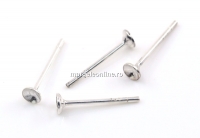 Tortite cercei tija, argint 925, cupa 3mm - x1