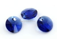 Swarovski, pandantiv rivoli, ReCreated Dark Sapphire, 8mm - x4