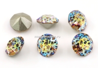 Swarovski, chaton ss39, Lt Col. Topaz White patina, 8mm - x2