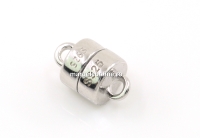 Incuietoare magnetica argint 925 placat cu rodiu, 9x5.5mm - x1