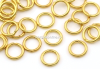 Zale sudate argint 925 placat cu aur, 4.8x0.6mm - x5
