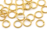 Zale sudate argint 925 placat cu aur intens, 5x0.6mm - x5