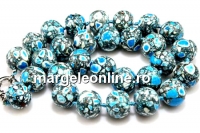 Colier cu margele din magnezit, rondele, 17x13mm