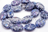 Colier cu margele din magnezit, oval, 25x19mm
