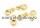 Incuietoare carabina clasica , argint 925 placat cu aur light, 11x7mm - x1