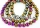 Margele hematit multicolor, rotund, 3mm