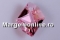 Swarovski, pandantiv cosmic, antique pink, 14mm - x1