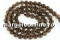 Margele cuart natural, rotund, fumuriu, 10.5mm