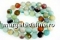 Margele haolit alb, rourotundnd, 14mm