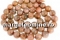 Margele piatra lunii naturala maro caramel, rotund, 10mm
