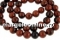 Red wood lace jasper, round, 8.5mm