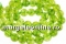 Natural green quartz, round, 6mm