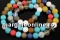 Black-white agate, round, 8mm