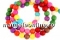 Multicolor magnesite, round, 12mm