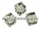 Swarovski, cube bead, jet, 6mm - x2