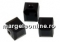 Swarovski, cube bead, black diamond, 10mm - x1