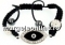 Bratara cod Morse, turcoaz fatetat, reglabila - x1