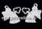 Pendant, angel wings, 925 silver, 11mm  - x1